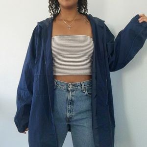 Hollister white and black tube top